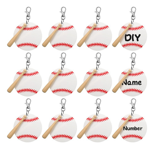 Baseball Acrylic Blank Kit, 12 Acrylic Blade 1