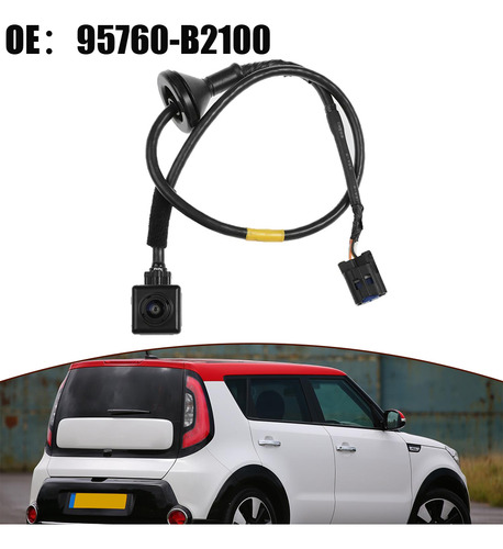 Câmera De Visão Traseira Sem Deformação Para Kia Soul 2014-2
