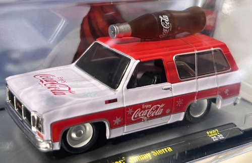M2 Machines Coca Cola Gmc Jimmy Sierra E/1:64 R/goma 7 Cm