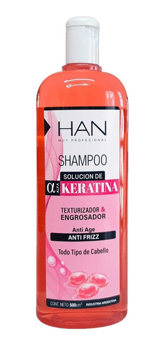 Han Shampoo Solucion De Keratina Anti Frizz Anti Age 500
