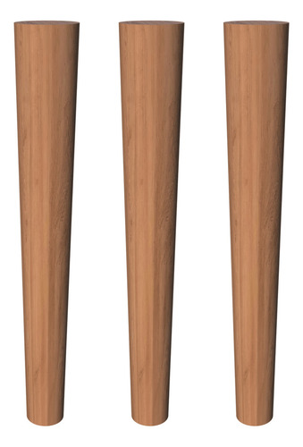 Kit 4 Pés Palito 100% Madeira Maciça 35cm P/ Rack Sofá Mesa De Cabeceira Aparador Buffet Puff Mesas Laterais Mesas De Centro Penteadeira Jm3 Móveis