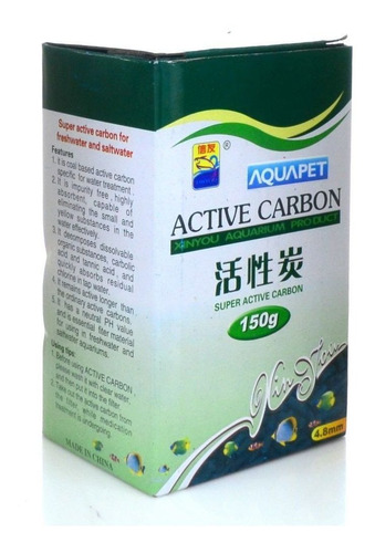 Carvãoo Ativado Para Aquario Xinyou 150g Com Bolsa