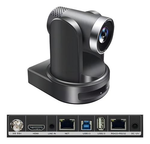 Câmera Ptz 4k 10x Ndi Sdi Ip Hdmi Usb 3.0 Auto Tracking Cor Preto