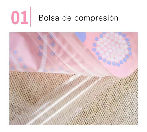 Pack Bolsas 3 Unid. Al Vacío Guarda Ropa 70x50cm 1 Bombín