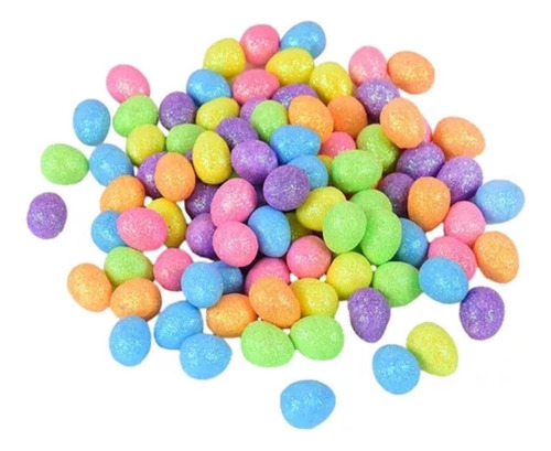 100 Mini Huevos De Pascua Conejo De Pascuas Huevo Colores