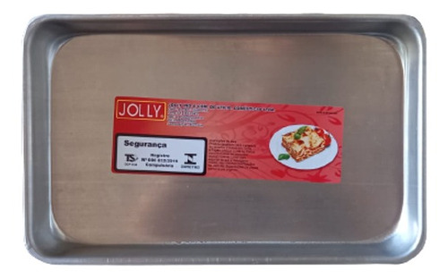 Forma Assadeira Serve Forninho Aluminio Rasa Retangular Joly