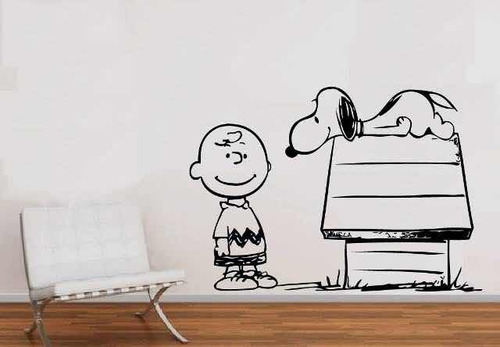 Decoración En Vinil Snoopy Charlie Brown