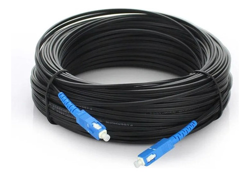 Cable Fibra Óptica Monomodo 75 Mts + Cople Conector Mecánico