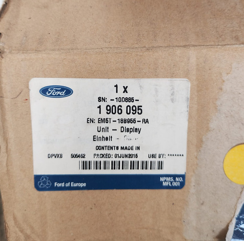 Pantalla Display Ford Focus Escape Ecosport 2013/ Original