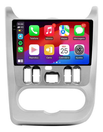Multimidia Sandero 11/13 19p Octacore Android Carplay 4/64gb