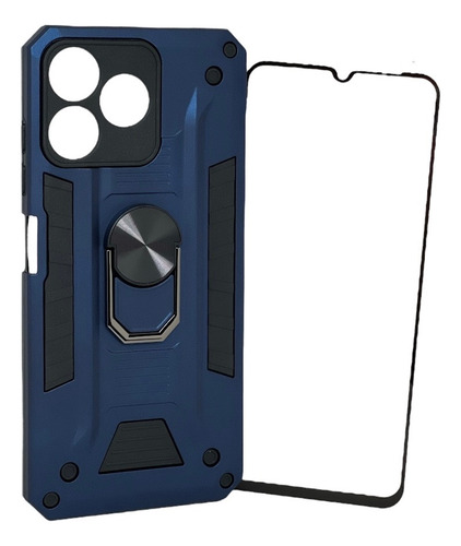 Funda Para Zte Axon 50 Lite + Mica Protector Reforzado Case