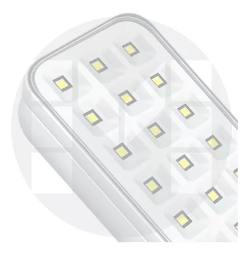 Luz Emergencia 90 Led Bah Litio 6hs 6500k Macroled Color Blanco