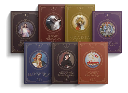 Kit De 7 Livro Combo Devocionários À Divina Misericórdia