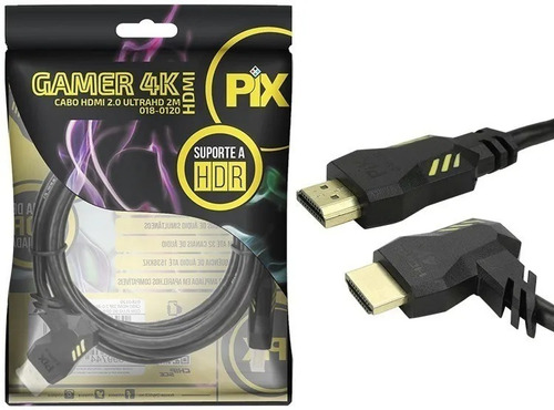 Cabo Hdmi 2.0 2 Metros 4k 3d Ultrahd Alta Resolução Gold