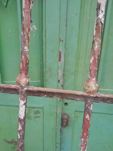 Puerta De Hierro Antigua Para Decorar O Restaurar (Usado)