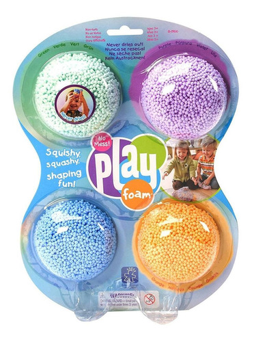 Massinha Espuma Playfoam C/4 - Cores Clássicas