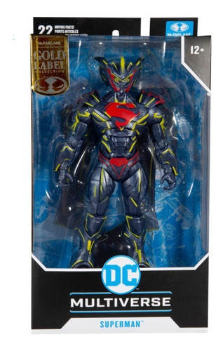 Superman Energyzed Unchained Armor Gold Label Dc Multiverse 