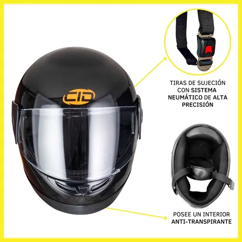 Casco para Motociclista Hombre o Mujer con Vicera Integral