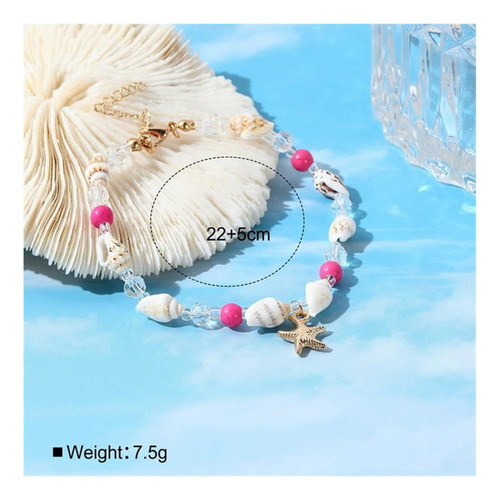 Hwjq 3 Piezas Bohemia Concha Estrella De Mar Collar Verano Tamaño 1. 8 Cm