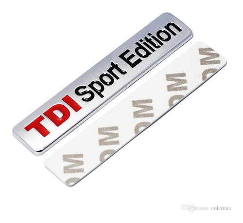 Logo Emblema Tdi Sport Edition Para Volkswagen 8.1x1.7cm