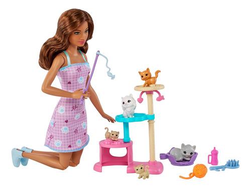 Conjunto De Brinquedo Cuidado Gatinhos Barbie