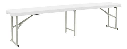 Banco Para Mesa Plastico Plegable Reforzado Camping 180 Cms