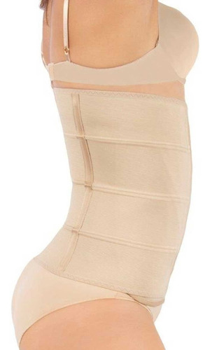 Faja Colostomia 4 Bandas Paciente Colostomizado Color Beige