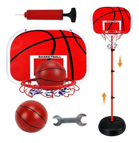 Canasta Basketball Entrenador Para Niño Con Altura Ajustable