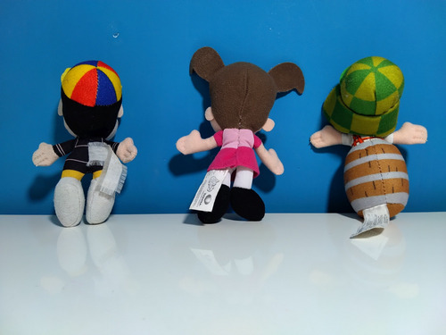 Mini Peluches Chavo, Popis Y Quico (el Chavo) Agua (Usado)