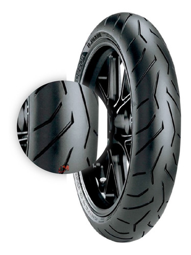 Llanta 100/80-17 R Diablo Rosso 2 Del Ns200, Gixxer, Fz16/25