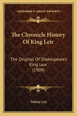 Libro The Chronicle History Of King Leir: The Original Of...