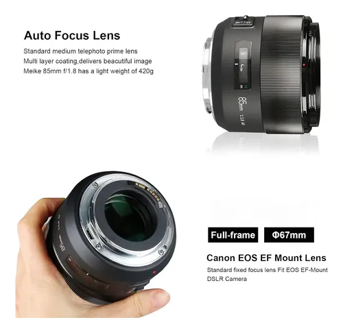Lente Panasonic Meike 85mm F1.8 L-mount Lumix S1 S5 | MercadoLivre