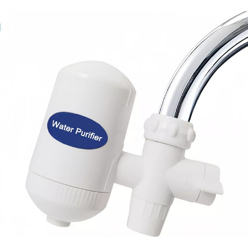 Filtro Purificador De Agua Potable Ceramica Para Llave Grifo Color Blanco