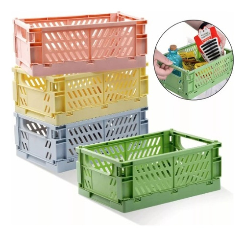 4-pack Plastic Baskets Organizador Escritorio 25*16.5cm