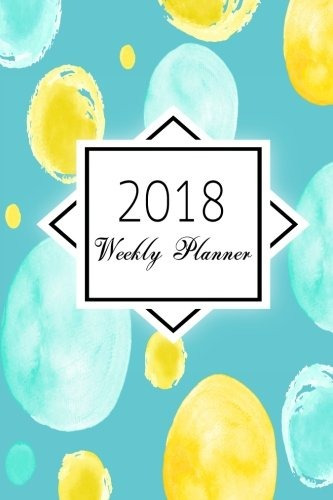 2018 Weekly Planner Balloon Blue  Calendar Schedule Journal 