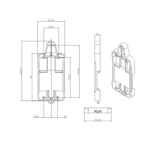 Imagen 5 de 7 de Sonoff Dr - Adaptador Para Riel Din
