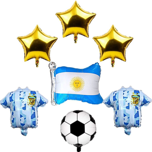 Kit Deco Mundial Argentina 3 Estrellas