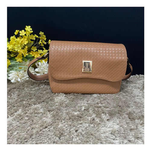 Bolsa feminina Bandolera Vizzano Tiracolo cor Camel