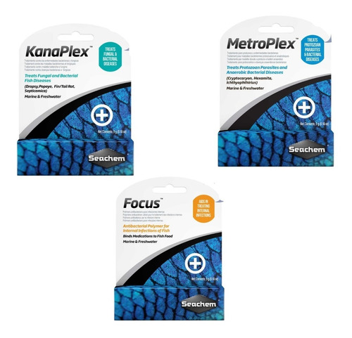 Metroplex Focus,kanaplex Seachem Medicamento Para Peces