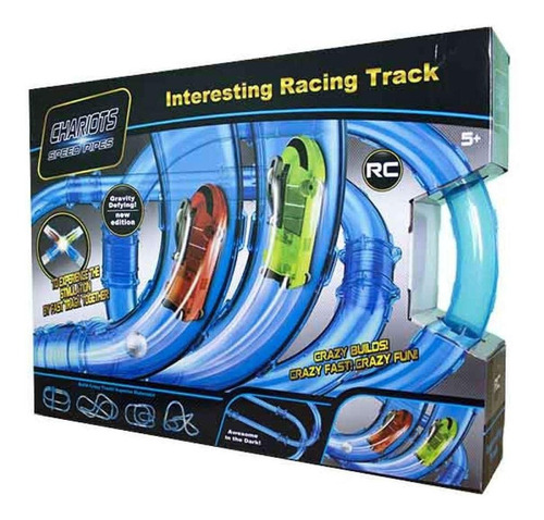 Pista 2 Carros Tubos Grande Zipes Speed Pipes Luces R022-1