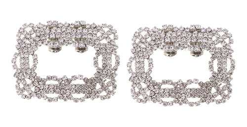 2pcs Clips De La De De Cristal De La Hebillas Nupcial