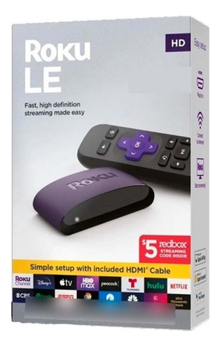 Roku Le 3930s4 Estándar Full Hd 32mb Negro Y Violeta