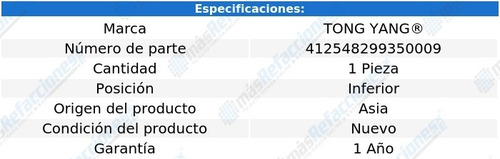 (1) Tolva Motor Inf Tong Yang Vento Del 2014 Al 2015