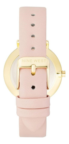 Nine West Reloj Rosa Con Dorado Para Mujer Nw/2346gplp
