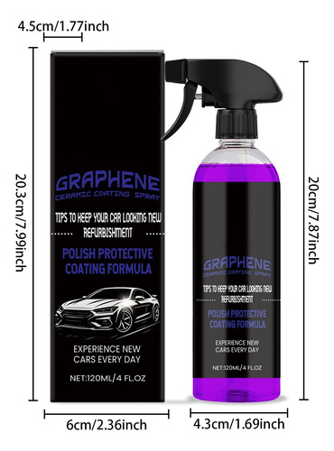 Spray De Revestimiento Cerámico De Grafeno De 120 Ml Para Pi