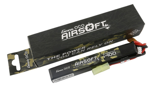 Batería Lipo 2s 7,4v 1400mah Tattu Gens 25c Tamiya Airsoft