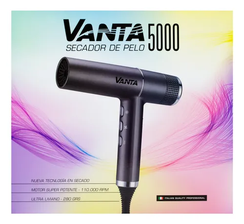 Vanta 5000 Secador De Pelo Profesional Ultra Liviano 3c
