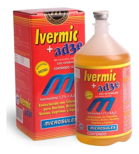 Vitaminas/ Solución Inyectable De Vitaminas A, D3y E Ivermic