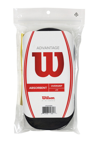 Grip Unisex Wilson - Advantage Overgrip 30pk Negro - Tenis