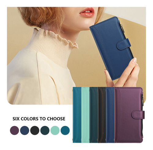 Funda De Piel Tipo Cartera Con Ranura Para Samsung Galaxy A55 A35 A25 A15 A05